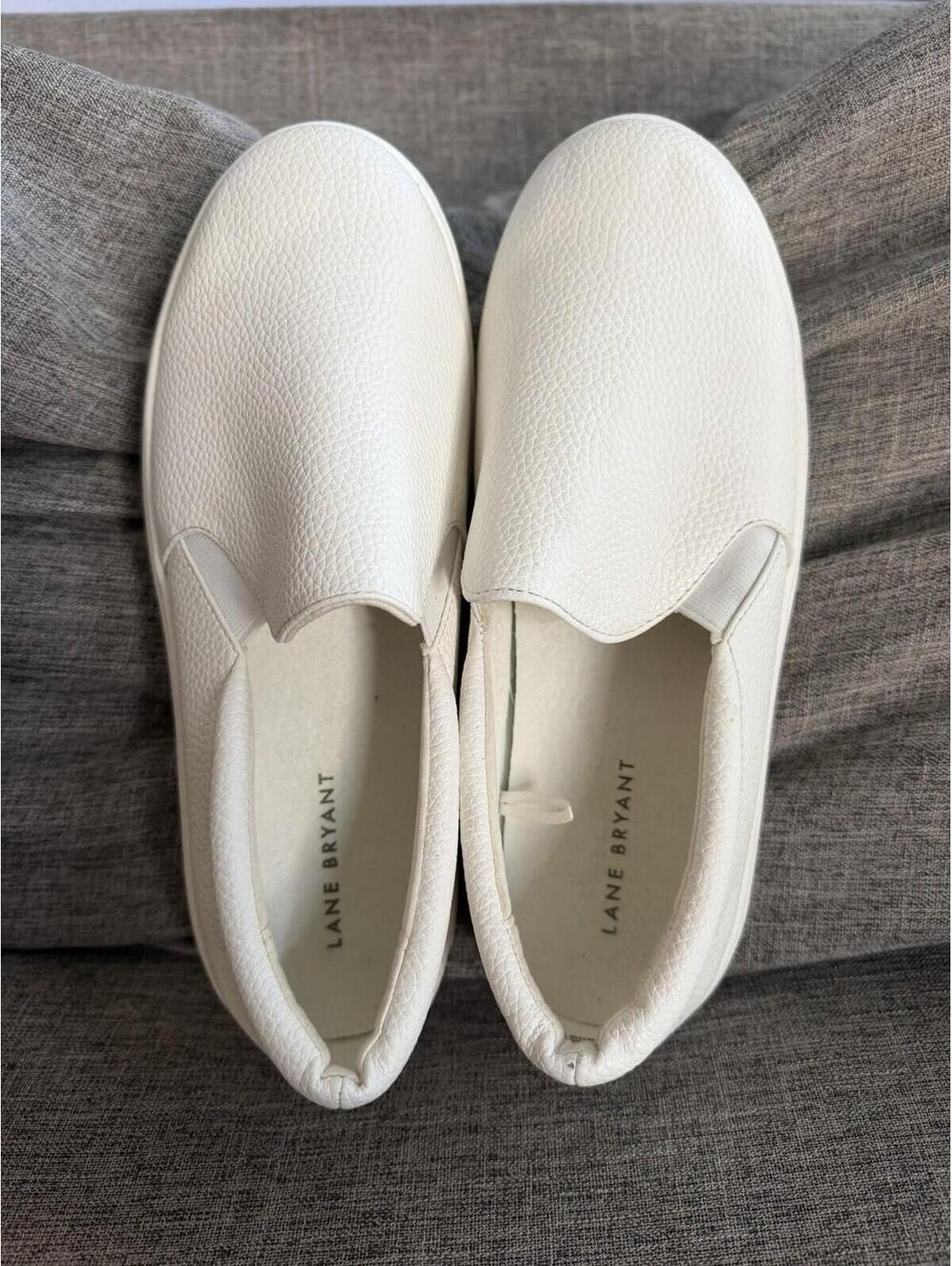 Lane Bryant Dream Cloud Slip On Platform Sneaker Womens 9W White Wide Width - Picture 5 of 11